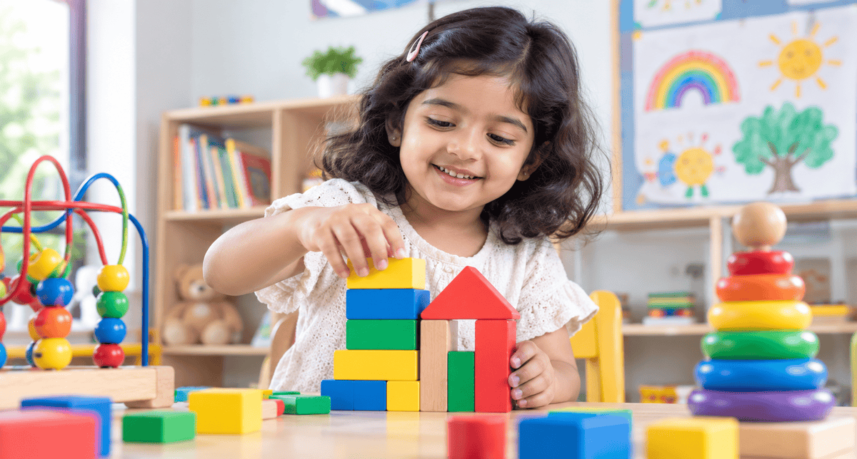 Children learning through play at Early Buds Preschool in Bangalore